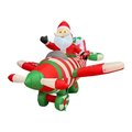Celebrations 8 ft. Santa in Plane Inflatable MY-22A849